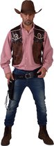 Magic Design Vest Cowboy Heren Polyester Bruin Maat S/m