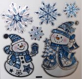 Peha Stickers Sneeuwpoppen 28,5 X 40 Cm Rood/wit