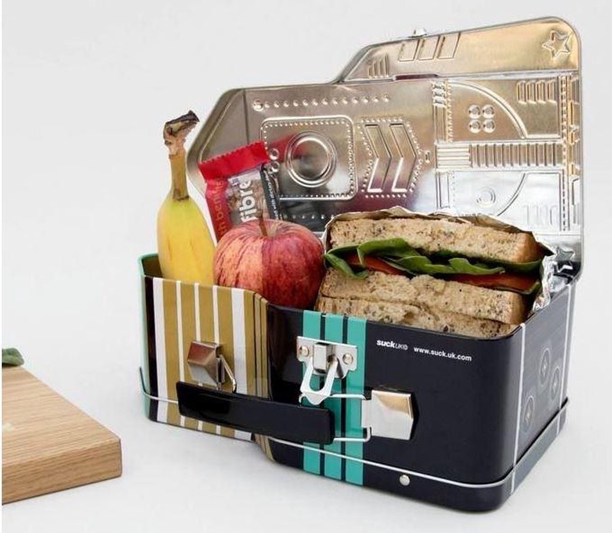 Suck UK Ruimte Raket Lunchbox Blikken Opbergdoos