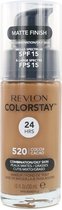 Revlon Colorstay Matte Finish Foundation - 520 Cocoa (Combination/Oily Skin)