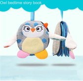 pluche knuffels/ educatief speelgoed/ schoencadeautjes sinterklaas/ speelgoed jongens/ Baby Speelgoed Uil Animal Geborduurde Puzzel Doek Boek Onderwijs Voor Kind Gift Kan Niet Sche