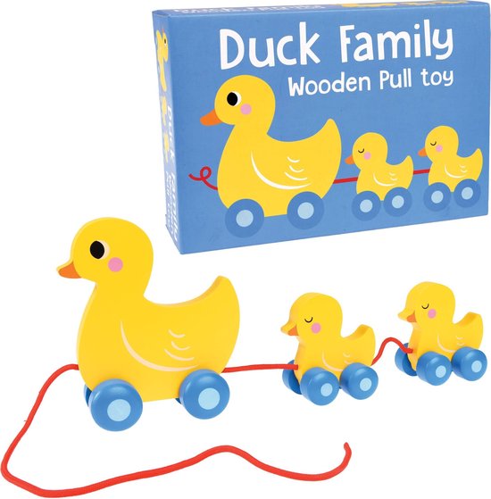 Verantwoord houten speelgoed voor baby en kind Duck train - Eendjes familie  trein met... | bol.com