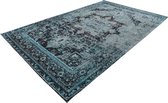 Lalee Pacino - Lapwerk - Handgemaakt - Patchwork - Vintage - Vloerkleed - Vloer kleed - Tapijt – Karpet - 120x170 - Blauw