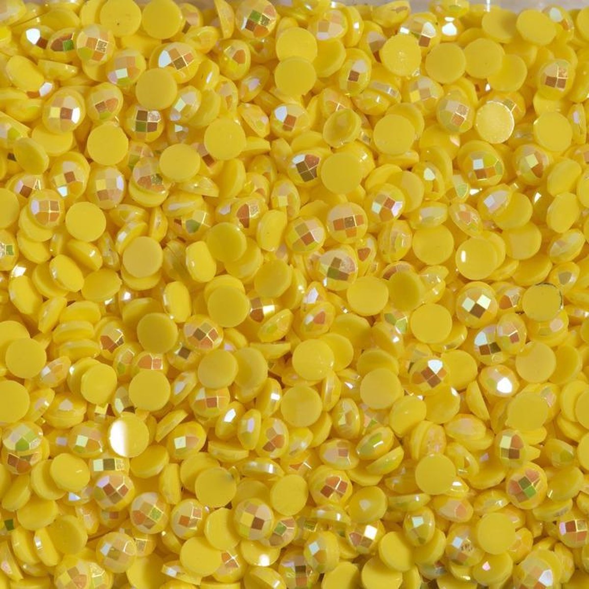 Diamond Painting Steentjes Los - DDH.5005 Diamond Dotz® - Kleur Yellow AB - 2.8mm steentjes - 12 gr. per zakje