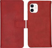 iPhone 12 Mini Hoesje Met Pasjeshouder - iMoshion Luxe Bookcase - Rood