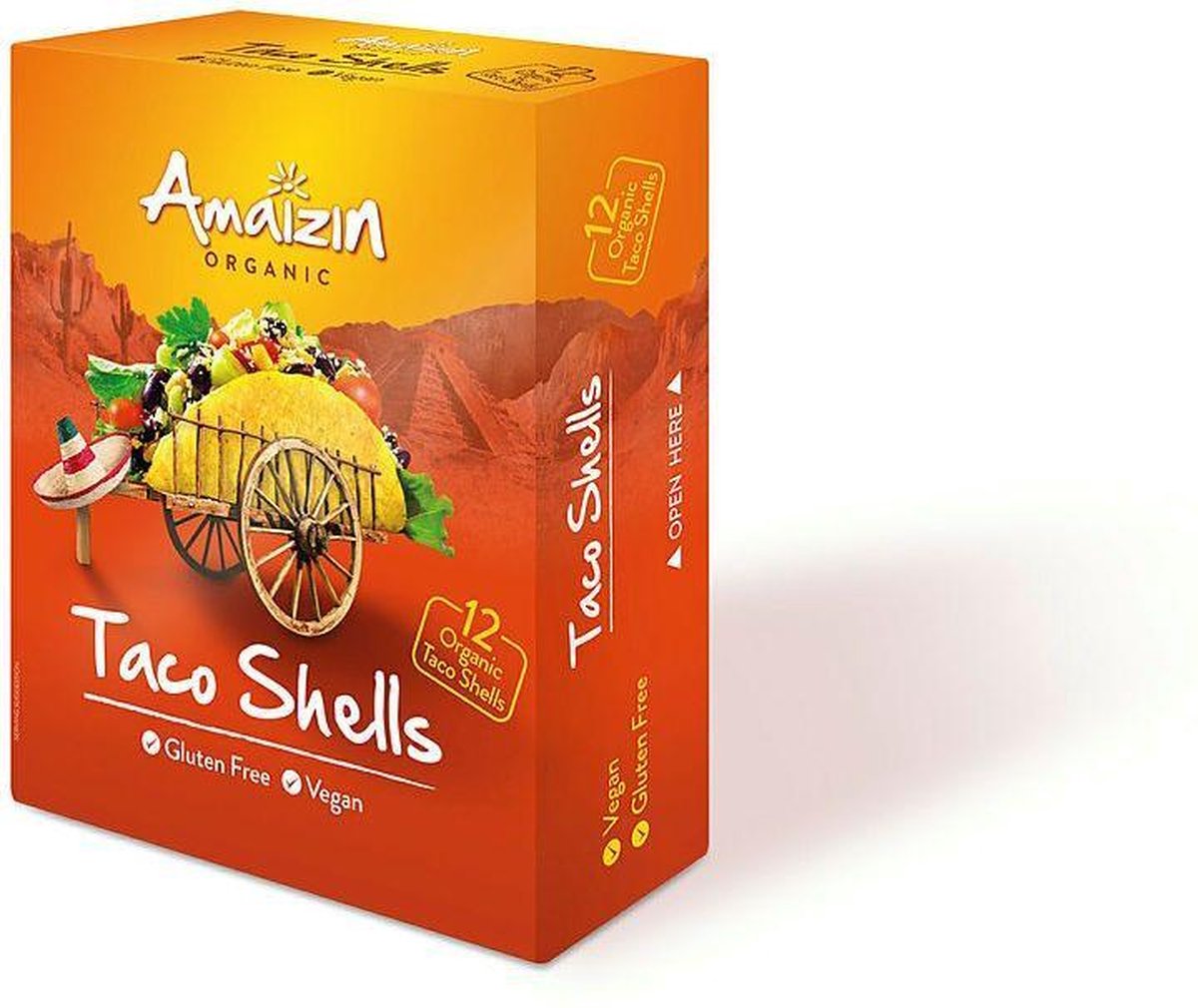 Taco Gluten Free Shells Bio 150 G 12 Pieces - Amaizin