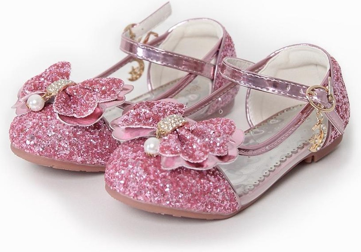 Roze prinsessenschoenen - maat 29 + Toverstaf / Kroon - Voor bij je Frozen  Elsa Anna | bol.com