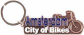 Sleutelhanger City Of Bikes Amsterdam Koper - Souvenir