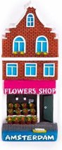 Magneet 2D Huis Flower Shop - Souvenir