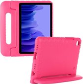 Cazy Samsung Tab A7 hoes Kinderen - Kids proof back cover - Draagbare tablet kinderhoes met handvat – Roze