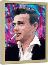 Foto in frame , James Dean , Filmster , 70x100cm , multikleur , Premium print