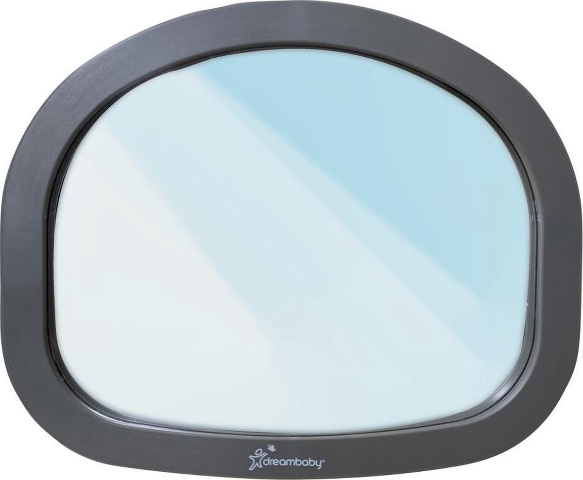 dreambaby grijze easy-fit grote verstelbare achterbank spiegel