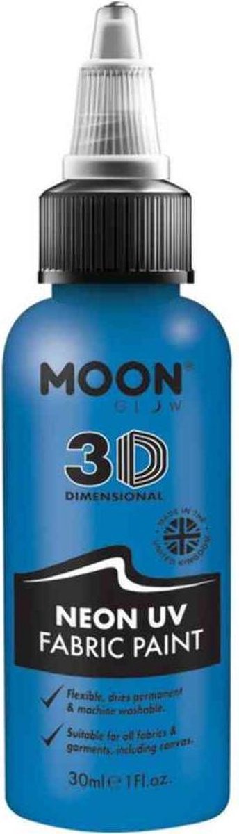Moon Glow Kledingverf Neon Uv 30 Ml Blauw