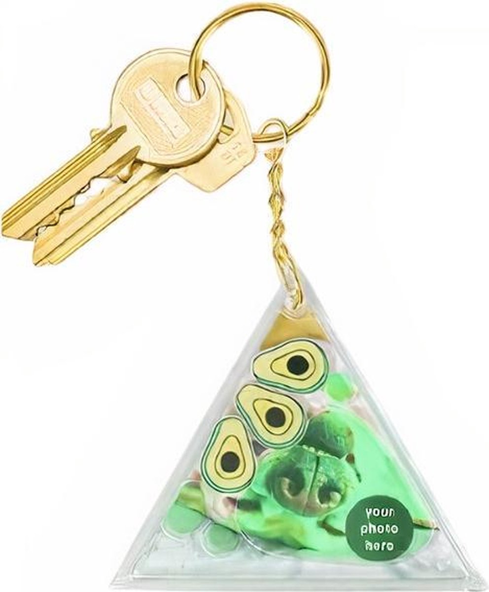 Doiy Sleutelhanger Aqua Avocado 11 Cm Polycarbonaat Groen