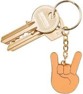 Doiy Sleutelhanger Rock-emoji Junior 13 Cm Metaal Oranje