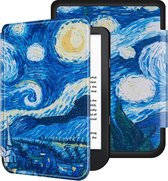 Lunso - Housse à rabat Sleepcover - Kobo Nia (6 pouces) - Peinture Van Gogh