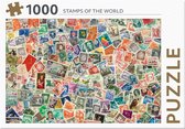 Rebo legpuzzel - 1000 st - Stamps of the world - Premium Quality