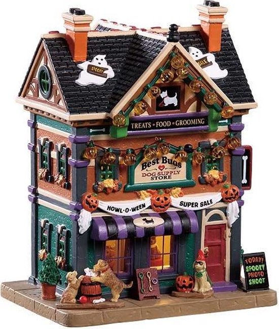 Lemax - Best Buds Dog Supply Store - Kersthuisjes & Kerstdorpen