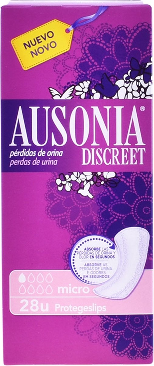 Ausonia Discreet Protegeslips Incontinencia Micro 28 U