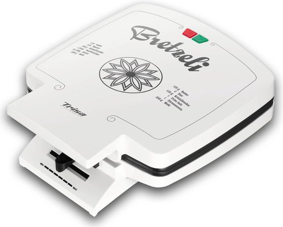 Trisa Bricelet Classique Wafelijzer Anti-aanbaklaag, Inklapbaar, Controlelampje, Traploze temperatuurregeling Wit van Trisa — afbeelding 4