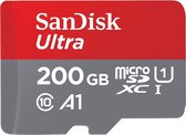 SanDisk 200 GB Micro SD Ultra 120 MB/s UHS-I A1 Class 10