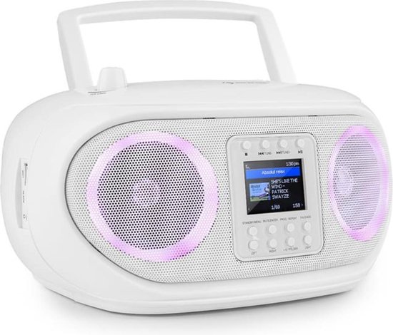 Roadie Smart boombox internetradio DAB/DAB+ FM CD speler LED WiFi BT | bol