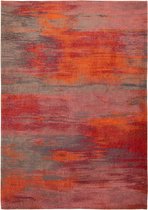 Louis de Poortere - 9116 Atlantic Monetti Hibiscus Red Vloerkleed - 280x360 cm - Rechthoekig - Laagpolig Tapijt - Modern - Meerkleurig