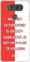 LG V20 Hoesje Transparant TPU Case - Feyenoord - Grootgebracht