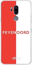 6F hoesje - geschikt voor LG G7 ThinQ -  Transparant TPU Case - Feyenoord - met opdruk #ffffff