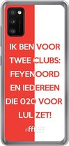 6F hoesje - geschikt voor Samsung Galaxy A41 -  Transparant TPU Case - Feyenoord - Quote #ffffff