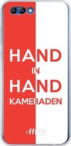 6F hoesje - geschikt voor Honor 10 -  Transparant TPU Case - Feyenoord - Hand in hand, kameraden #ffffff