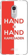6F hoesje - geschikt voor Xiaomi Redmi 5 -  Transparant TPU Case - Feyenoord - Hand in hand, kameraden #ffffff