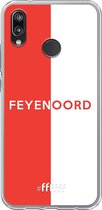 6F hoesje - geschikt voor Huawei P20 Lite (2018) -  Transparant TPU Case - Feyenoord - met opdruk #ffffff