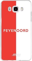 Samsung Galaxy J5 (2016) Hoesje Transparant TPU Case - Feyenoord - met opdruk