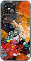 6F hoesje - geschikt voor iPhone 12 Pro - Transparant TPU Case - Colourful Palette #ffffff