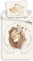 Disney The Lion King Dekbedovertrek Portret - Eenpersoons - 140  x 200 cm - Katoen