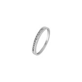 Favs Dames Dames ring 9 karaat wit goud 12 Zirkonia 60 Wit Goud 32005811