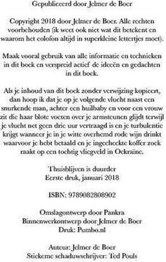 Thuisblijven is duurder