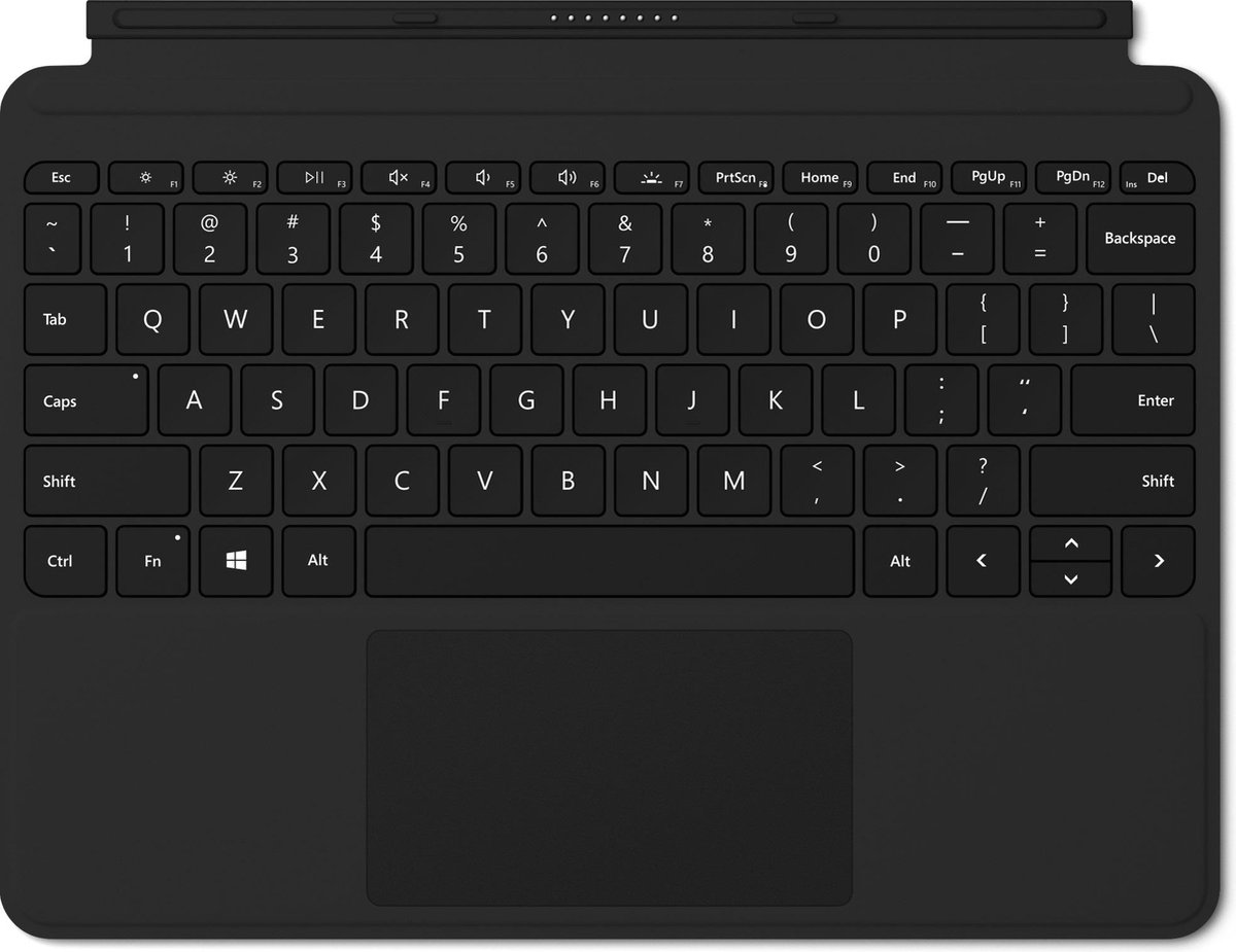 Bol.com Microsoft Surface Go Type Cover Zwart Microsoft Cover port QWERTY UK International aanbieding