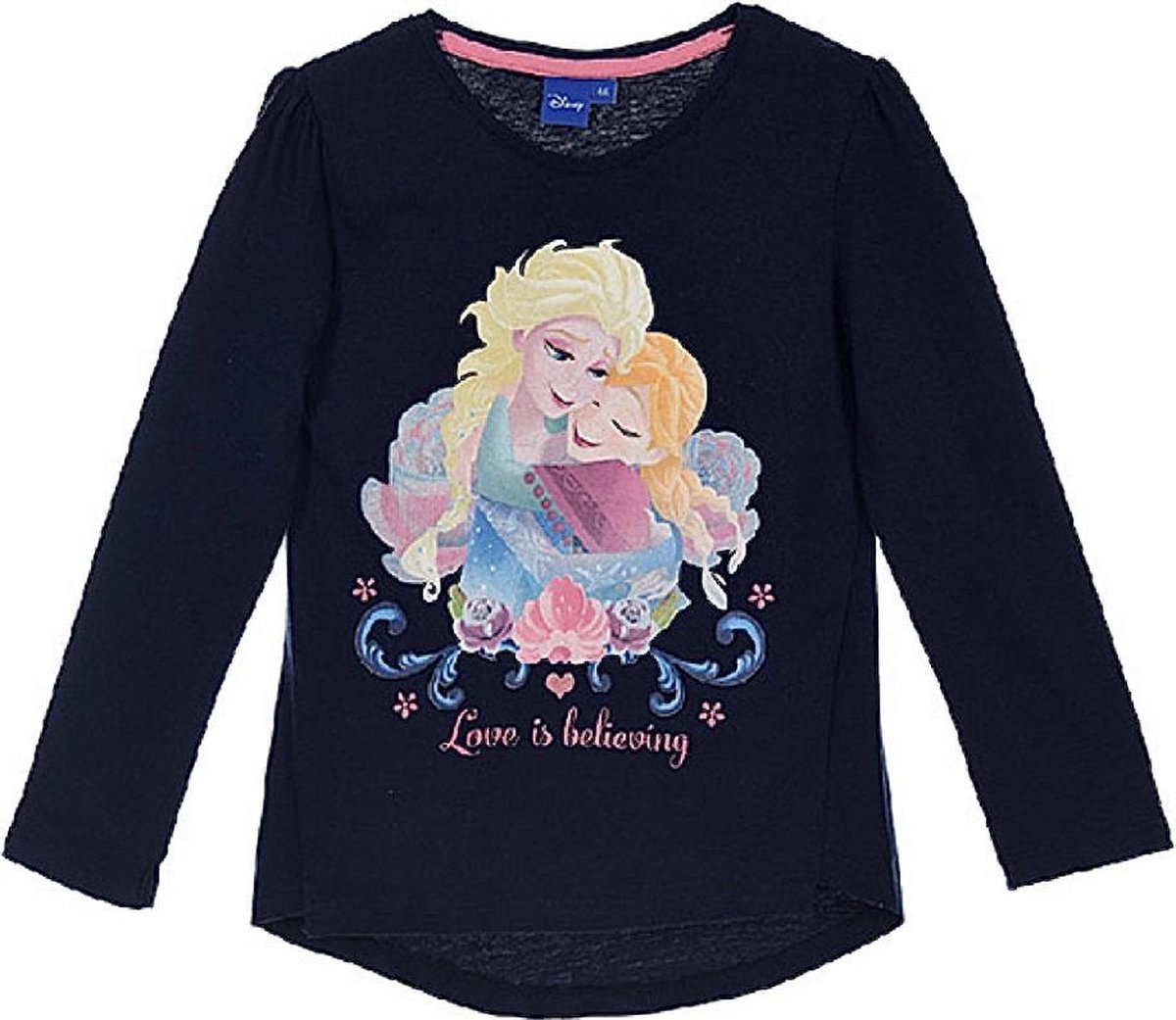 Disney Frozen longsleeve donkerblauw maat 98/104