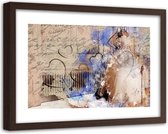 Foto in frame Abstracte bruid, 120x80, beige, Premium print