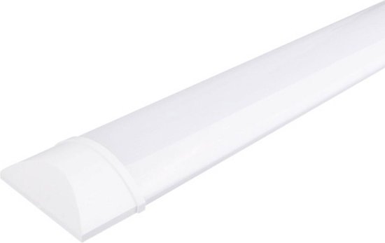 LED Batten - LED Balk - Aigi Tynom - 40W - Helder/Koud Wit 6000K - Mat Wit - Kunststof - 120cm