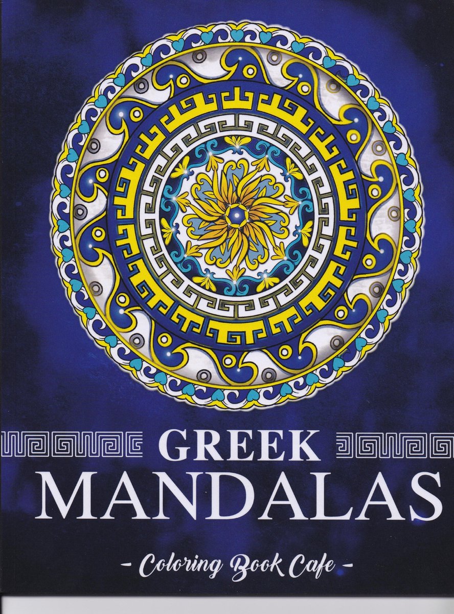Greek Mandalas Coloring Book - Coloring Book Cafe - Kleurboek voor volwassenen