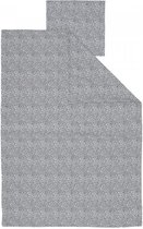 MarMar Copenhagen - Model "Luipaard Print"- Dekbedovertrek + Kussensloop - Afmeting: 100x140 cm (BxL) + 40x45 cm - (Donker)Grijs - 100% Biologische Katoen - Geschikt Voor Ledikant