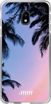 Samsung Galaxy J3 (2017) Hoesje Transparant TPU Case - Sunset Palms #ffffff