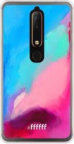 Nokia 6 (2018) Hoesje Transparant TPU Case - Abstract Hues #ffffff