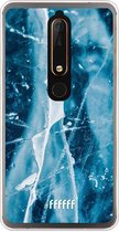 Nokia 6 (2018) Hoesje Transparant TPU Case - Cracked Ice #ffffff