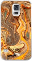 Samsung Galaxy S5 Hoesje Transparant TPU Case - Brownie Caramel #ffffff