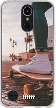 LG K10 (2017) Hoesje Transparant TPU Case - Skateboarding #ffffff