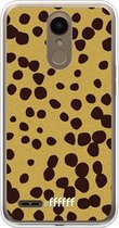 LG K10 (2018) Hoesje Transparant TPU Case - Cheetah Print #ffffff